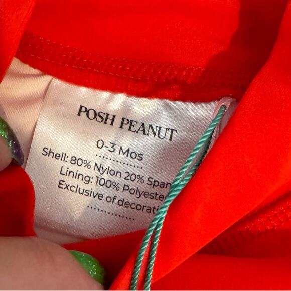 Posh Peanut Crab Swim Trunks and Rash Guard Set - Picture 2 of 3